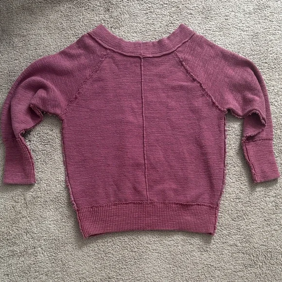 Free People Dusty Rose Crew Neck Sweater - Picture 5 of 5